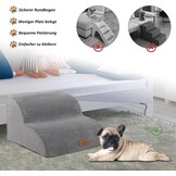 CALIYO Honden Trappetje 3 Treden - Grijs - 30% Korting!