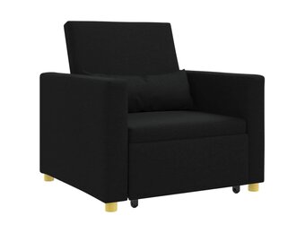 vidaXL Enkele Slaapbank Zwart 90x165cm - 60% Korting!