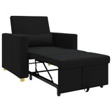 vidaXL Enkele Slaapbank Zwart 90x165cm - 60% Korting!