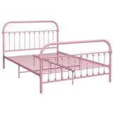 vidaXL Roze Metalen Bedframe 140x200 cm - Nu 55% Korting!