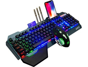 55% Korting: Draadloos Gaming Toetsenbord & Muis Set