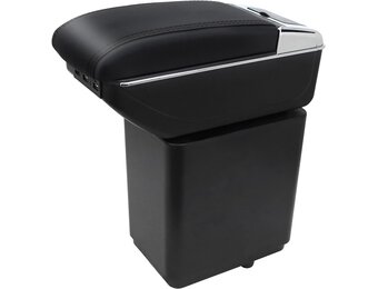 Armleuning Berlingo 2010-2020 (30% Korting!) - Dubbellaags met USB & Bekerhouder