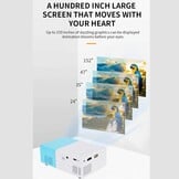 Mini Projector Draagbaar 1080p HD - 30% Korting