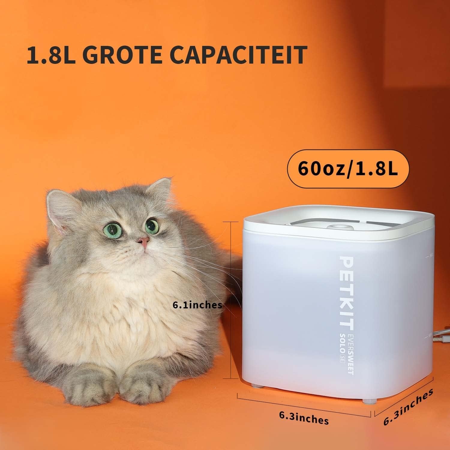 PETKIT EVERSWEET Kattendrinkfontein 1,85L - 30% Korting!