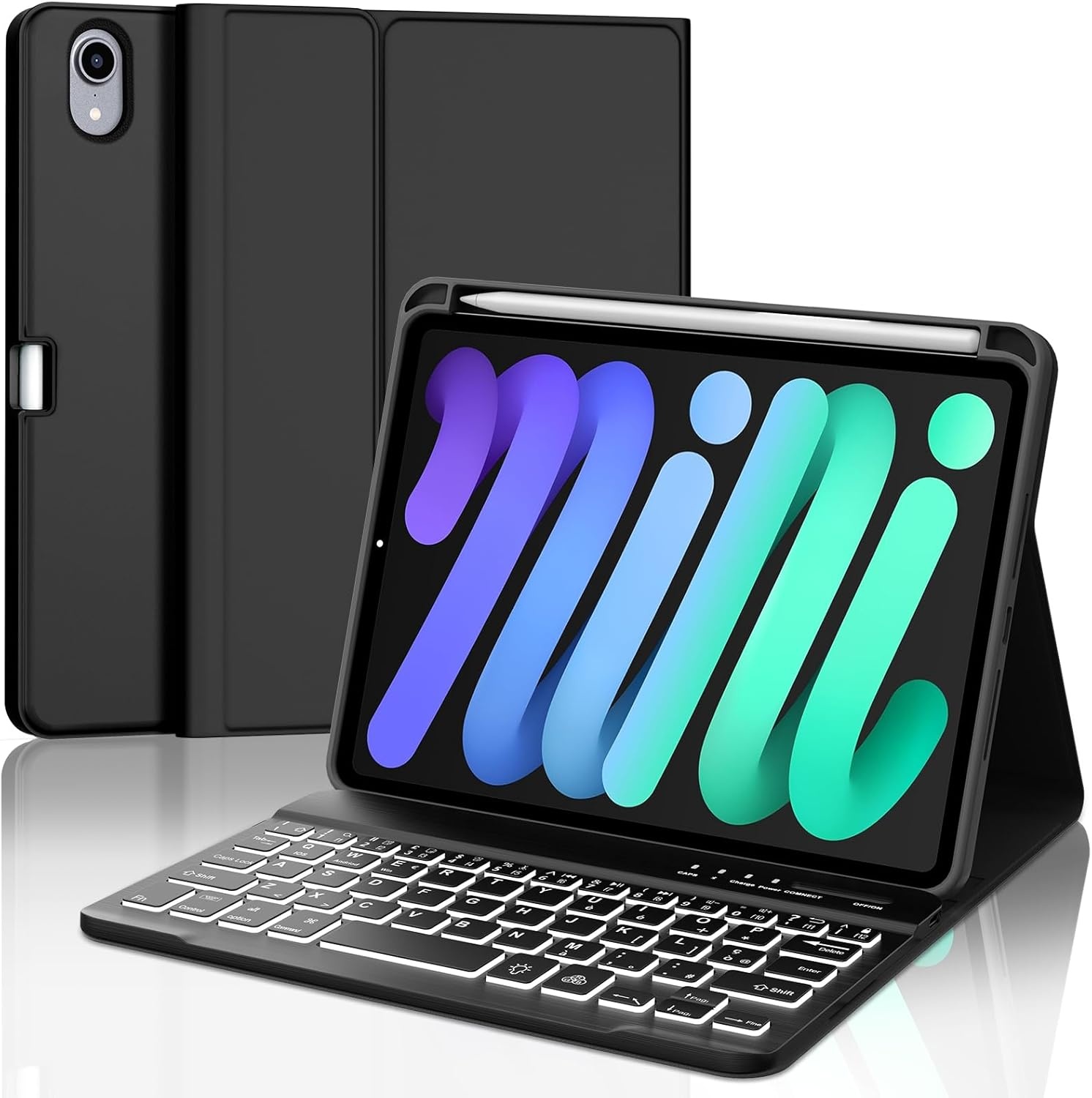 Jademall Toetsenbordhoes iPad Mini 7 8,3" Italiaans QWERTY - 30% KORTING!