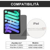 Jademall Toetsenbordhoes iPad Mini 7 8,3" Italiaans QWERTY - 30% KORTING!