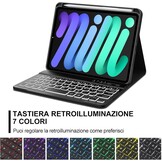 Jademall Toetsenbordhoes iPad Mini 7 8,3" Italiaans QWERTY - 30% KORTING!