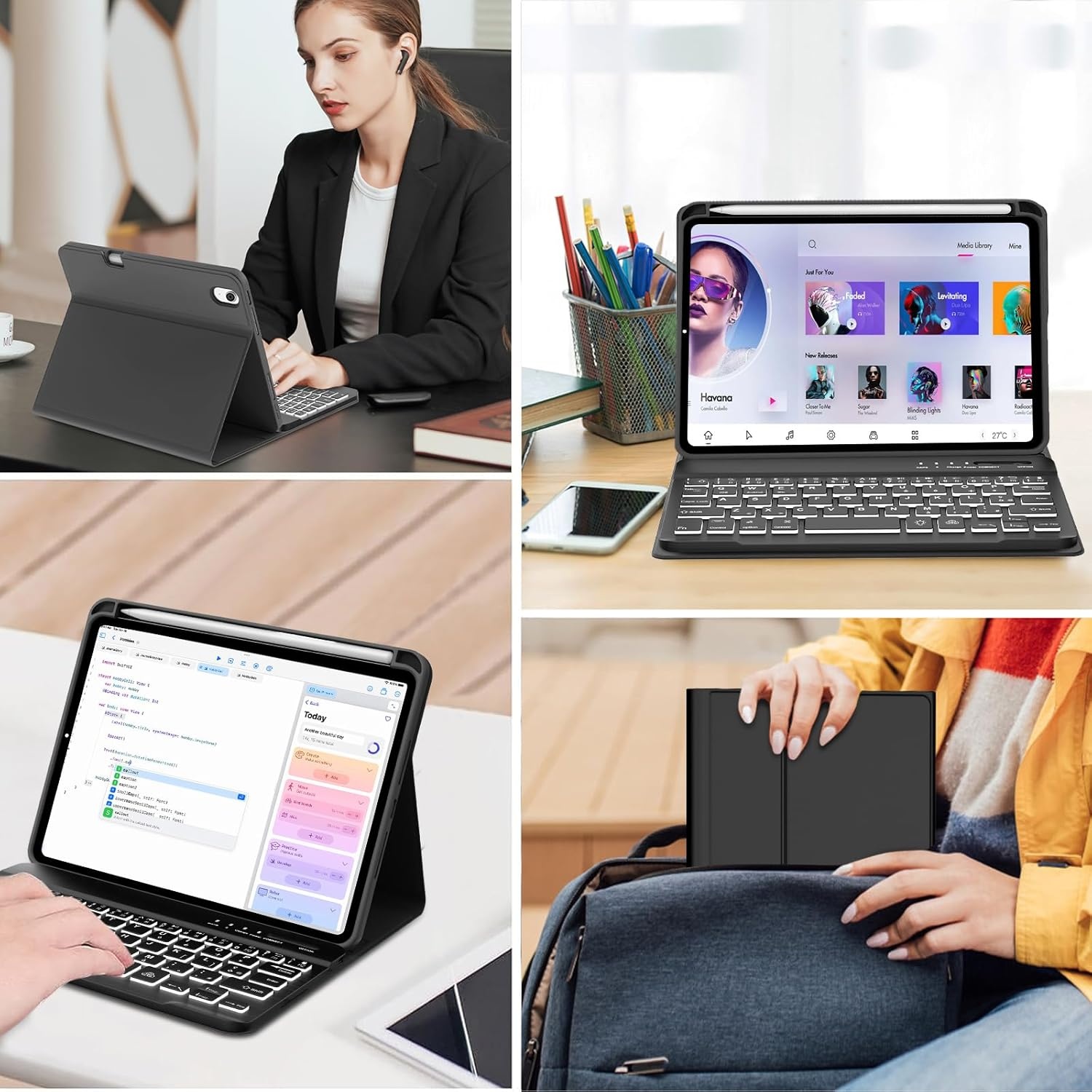 Jademall Toetsenbordhoes iPad Mini 7 8,3" Italiaans QWERTY - 30% KORTING!