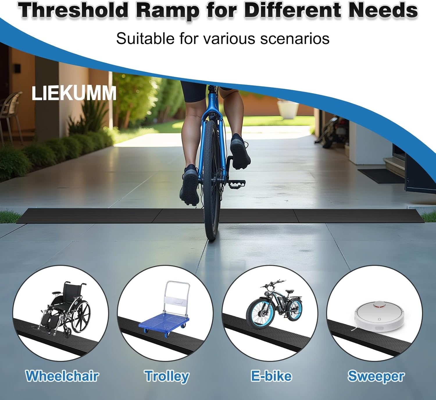 LieKUMM Rolstoel Drempelhulp Rubber - 30% Korting - Nieuw!