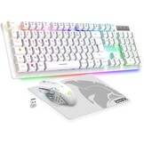 Empire Gaming Armor RF800: Draadloos AZERTY Gaming Set (Wit) - 30% Korting!