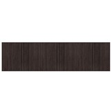 VidaXL Bamboe Vloerkleed Donkerbruin 80x300cm - 35% Korting!