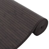 VidaXL Bamboe Vloerkleed Donkerbruin 80x300cm - 35% Korting!