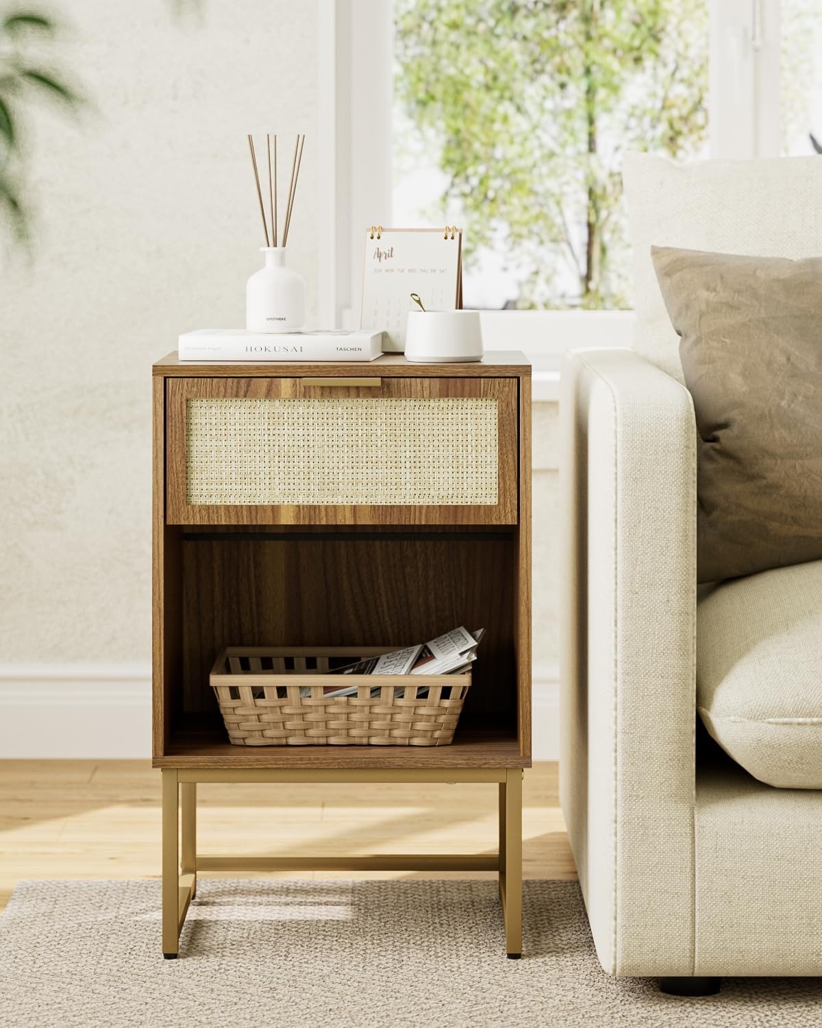 Geretourneerde Nachtkastje met Lade - 40cm Breed - 30% Korting!