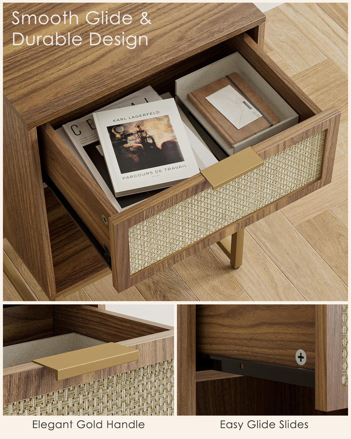 Geretourneerde Nachtkastje met Lade - 40cm Breed - 30% Korting!