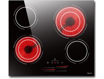 Glazen Keramische Kookplaat - 6600W - 30% Korting!