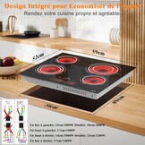 Glazen Keramische Kookplaat - 6600W - 30% Korting!