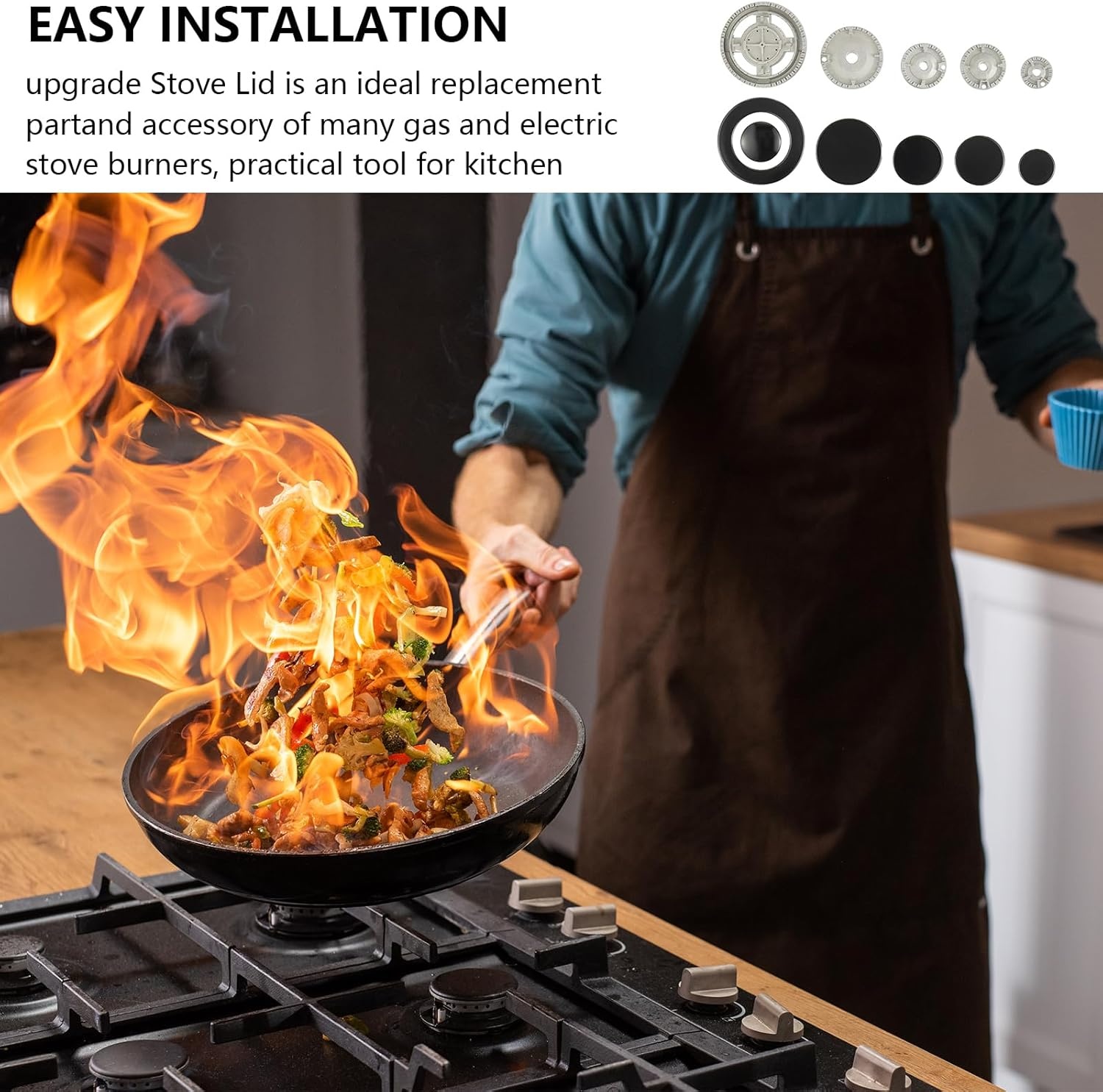 Gaskookplaat Afdekking Set (5-delig) - 35% Korting