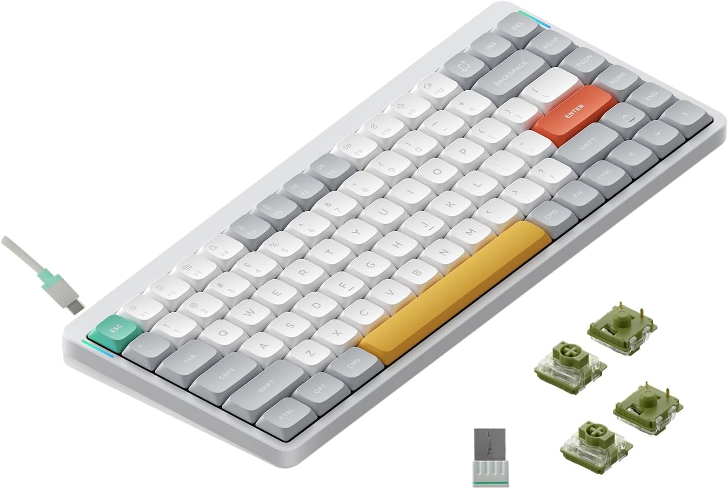 Nuphy Air75 v2 Mechanisch Toetsenbord (30% Korting) - QMK/VIA, Draadloos & Bekabeld