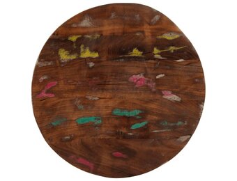 vidaXL Tafelblad rond 60cm Gerecycled Hout - 35% Korting!