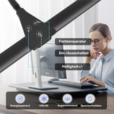 LED Schreibtischlamp 80cm Zwart - 35% Korting!