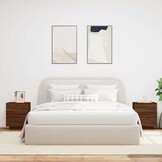 vidaXL Nachtkastjes Bruin Eiken met LED - 35% Korting!