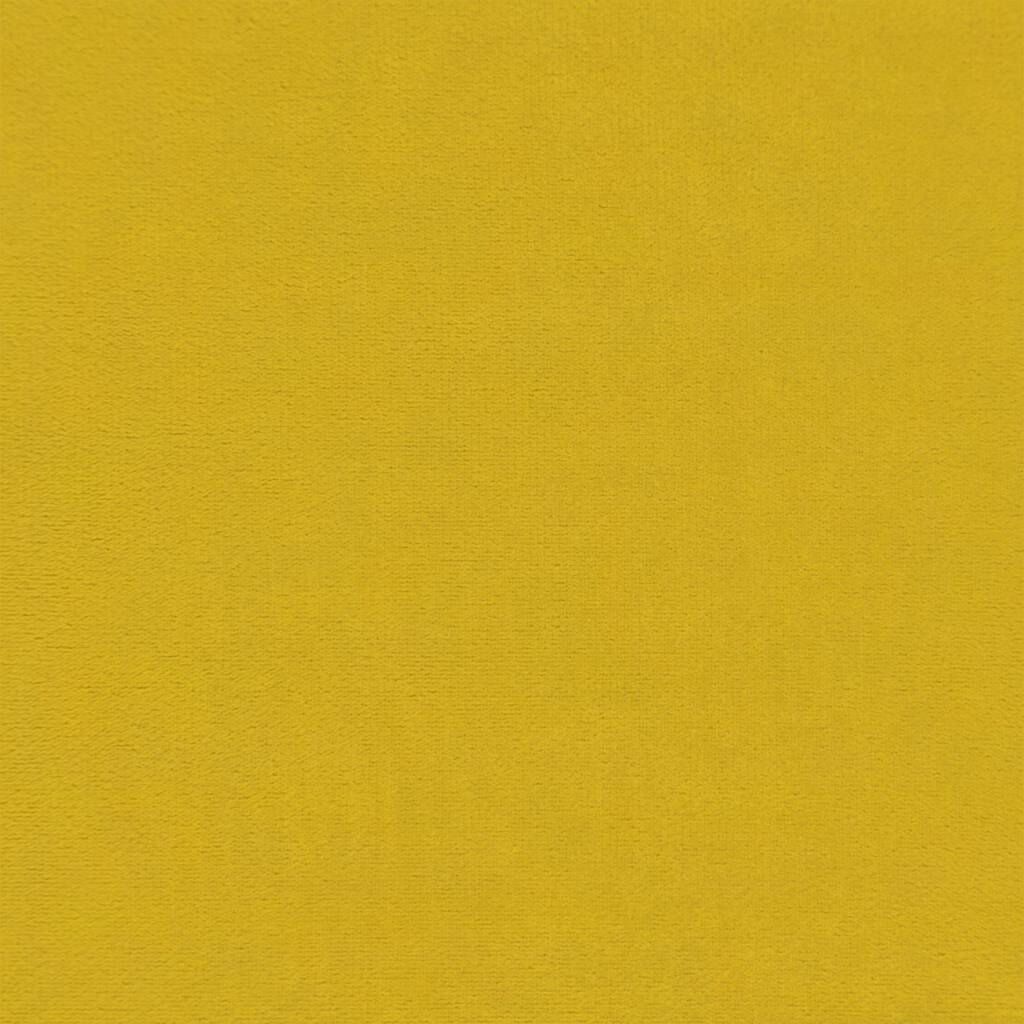 vidaXL Driezitsbank Geel Fluweel - 35% Korting