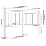 vidaXL Hoofdbord Massief Grenenhout - 63% Korting!