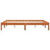 vidaXL Grenenhouten Bedframe 160x200 cm Wasbruin - 41% Korting!