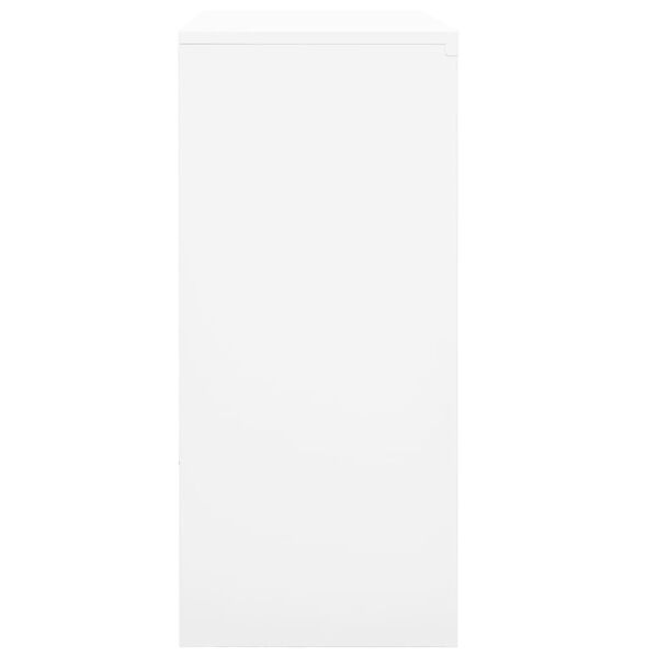 vidaXL Kantoorkast met schuifdeuren (90x40x90 cm, Staal Wit) - 35% Korting!