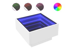 vidaXL Salontafel Wit met LED - 41% Korting!