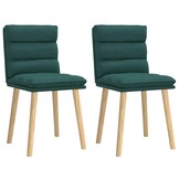 vidaXL Eetkamerstoelen 2 st. donkergroen - 30% Korting!