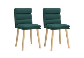 vidaXL Eetkamerstoelen 2 st. donkergroen - 30% Korting!