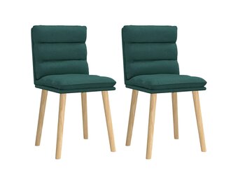 vidaXL Eetkamerstoelen 2 st. donkergroen - 30% Korting!