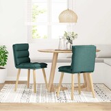 vidaXL Eetkamerstoelen 2 st. donkergroen - 30% Korting!