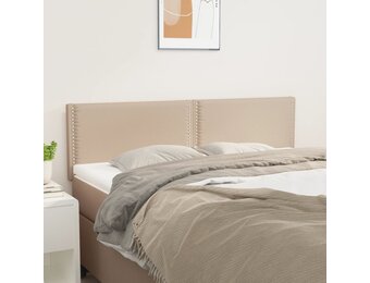 vidaXL Hoofdborden Cappuccino (42%) - 2 stuks - Kunstleer