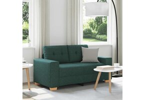 vidaXL Loveseat Donkergroen 120 cm Stof - 55% Korting!