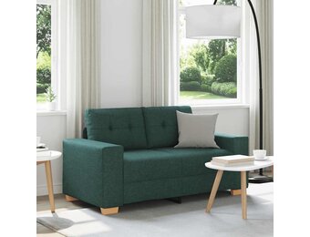 vidaXL Loveseat Donkergroen 120 cm Stof - 55% Korting!
