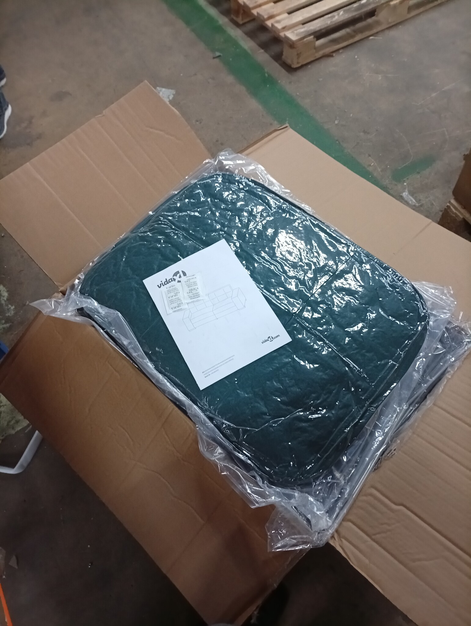 vidaXL Loveseat Donkergroen 120 cm Stof - 55% Korting!