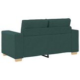 vidaXL Loveseat Donkergroen 120 cm Stof - 55% Korting!