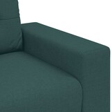 vidaXL Loveseat Donkergroen 120 cm Stof - 55% Korting!