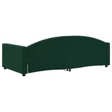 vidaXL Slaapbank 100x200 cm Fluweel Donkergroen | -35%