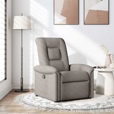 vidaXL Fauteuil Verstelbaar Stof Taupe - 35% Korting!
