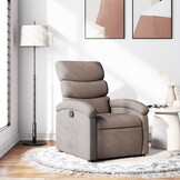 vidaXL Fauteuil Taupe (60% korting) - Verstelbaar & Comfortabel