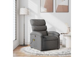 vidaXL Massagestoel donkergrijs - 30% Korting!