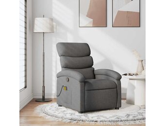 vidaXL Massagestoel donkergrijs - 30% Korting!