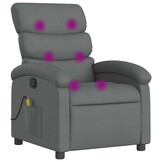vidaXL Massagestoel donkergrijs - 30% Korting!