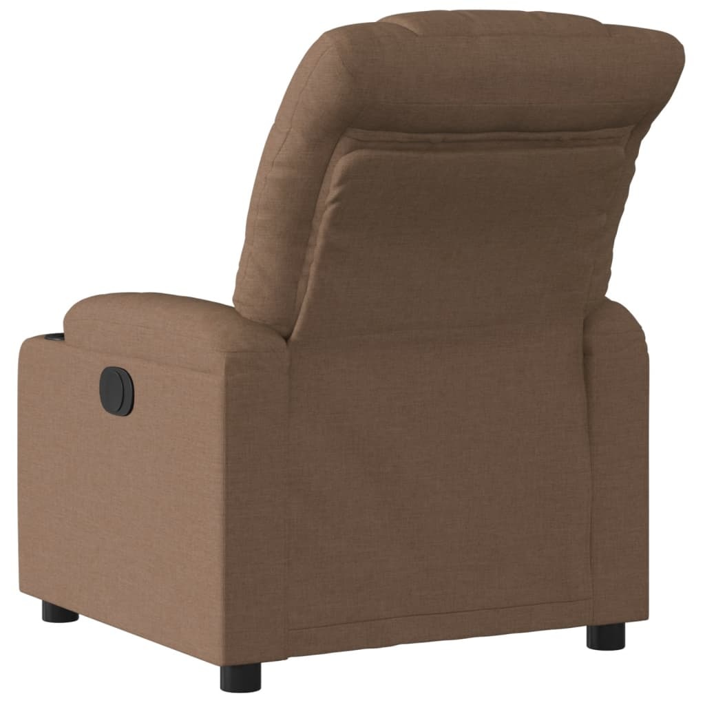 vidaXL Fauteuil verstelbaar stof bruin - 35% Korting!