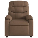 vidaXL Fauteuil verstelbaar stof bruin - 35% Korting!