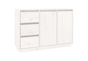 vidaXL Dressoir Grenenhout Wit - 111x34x75 cm | 41% Korting!