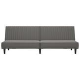 vidaXL Slaapbank 2-zits - Kunstleer Grijs - 30% Korting!